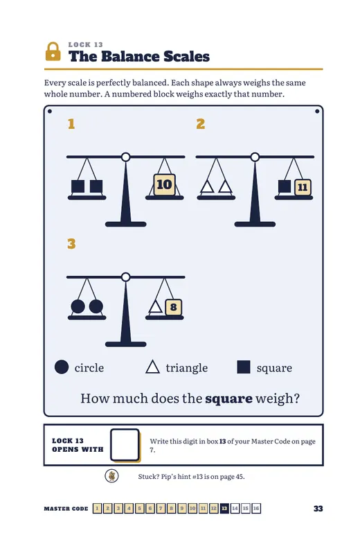 Balance Scales puzzle page