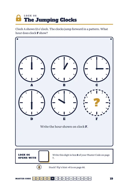 Jumping Clocks puzzle page