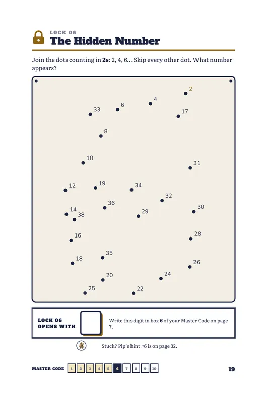 Dot to Dot puzzle page