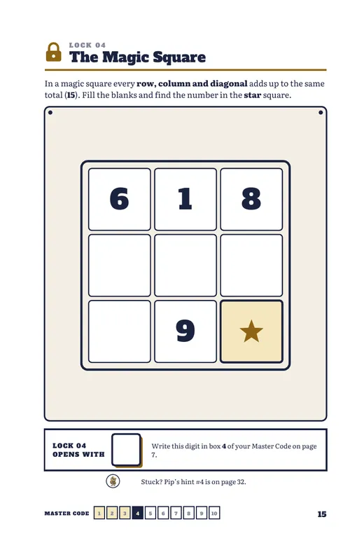 Magic Square puzzle page