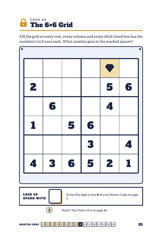 Mini Sudoku puzzle page
