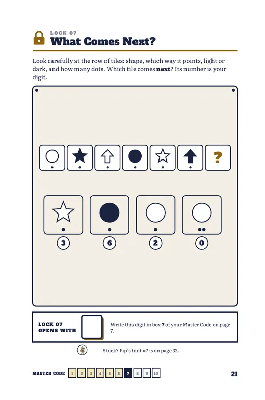What Comes Next? puzzle page