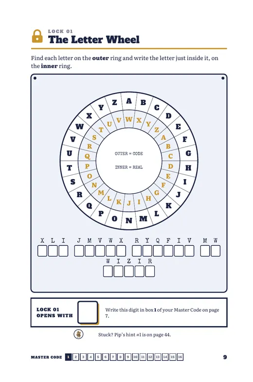 Letter Wheel puzzle page